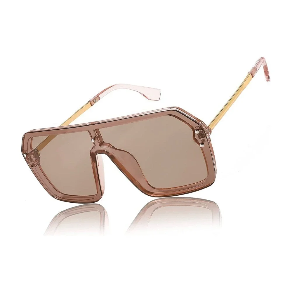 Oversized Shield Sunglasses Fashion Rimless Visor Sunglasses Men‎ Beach Shades